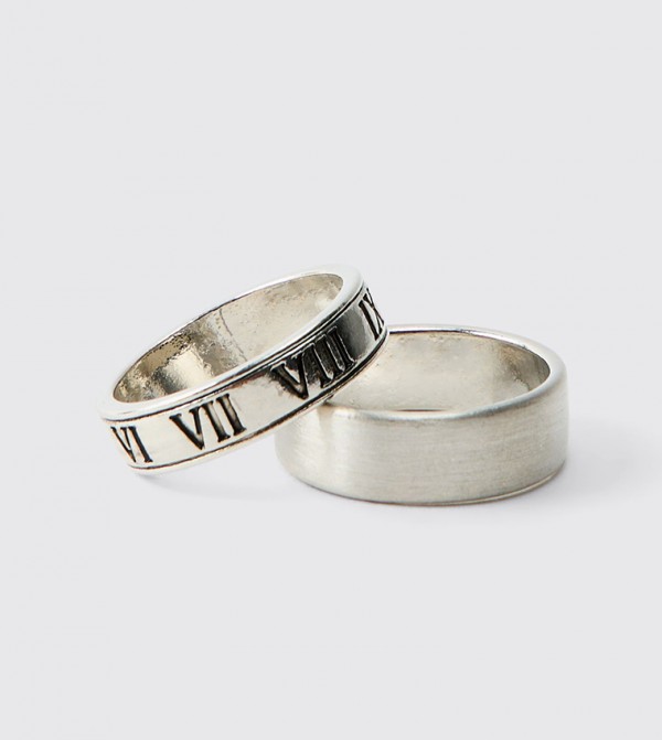 boohooMAN Rings - Silver Rings