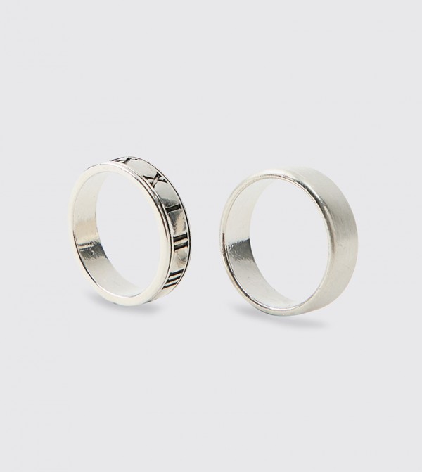 boohooMAN Rings - Silver Rings