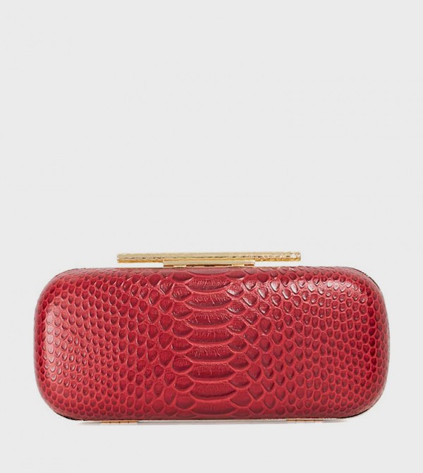 ديون لندن  شنط كلاتش - أحمر حقائب يد