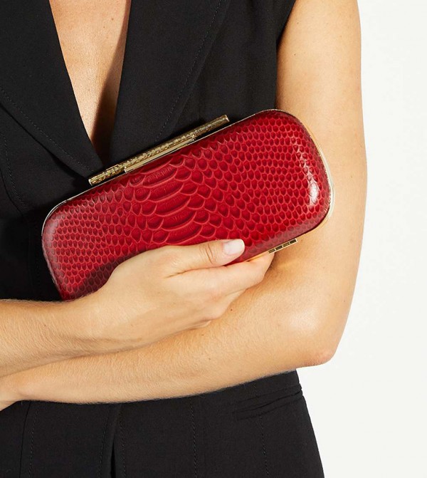 ديون لندن  شنط كلاتش - أحمر حقائب يد