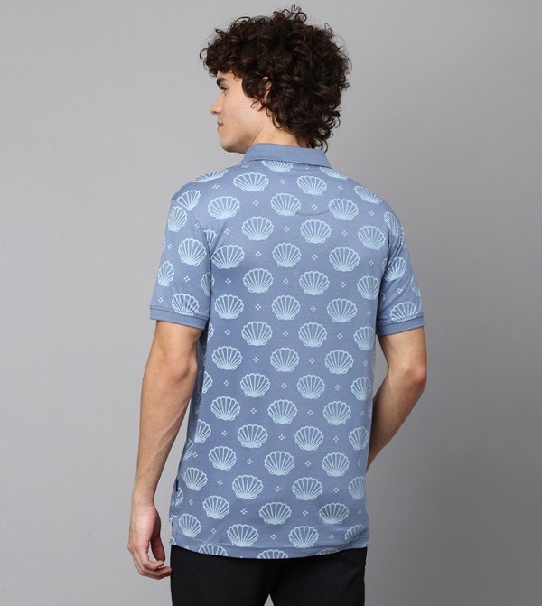 Beverly Hills Polo Club  T-Shirts - Blue Polo T-shirts