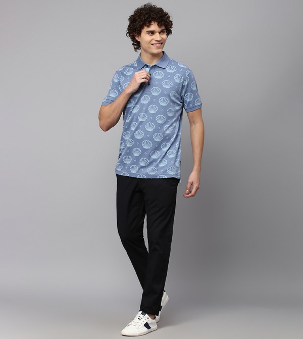 Beverly Hills Polo Club  T-Shirts - Blue Polo T-shirts