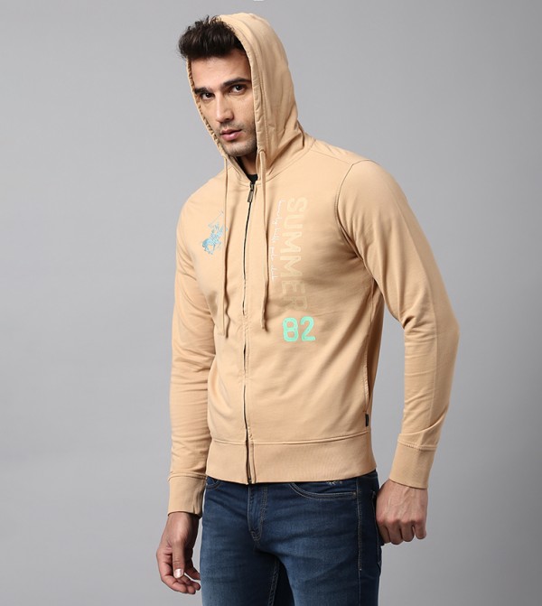 Beverly Hills Polo Club Hoodies - Beige Hoodies