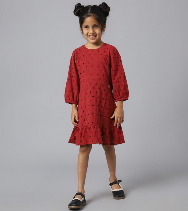 Beverly Hills Polo Club Clothing - Red Casual Dress