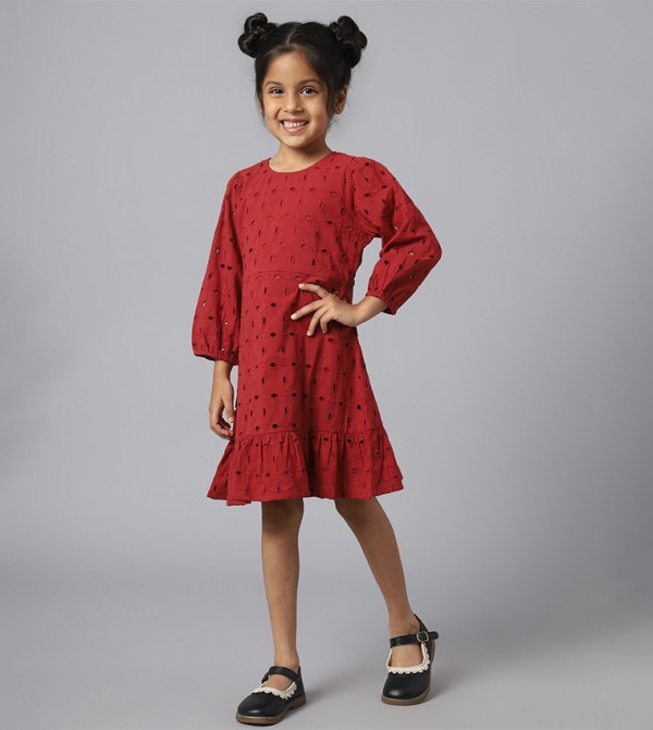 Beverly Hills Polo Club Clothing - Red Casual Dress