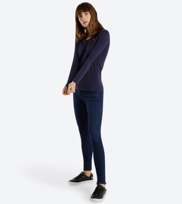 Beverly Hills Polo Club  T-Shirts - Navy Casual T-Shirts