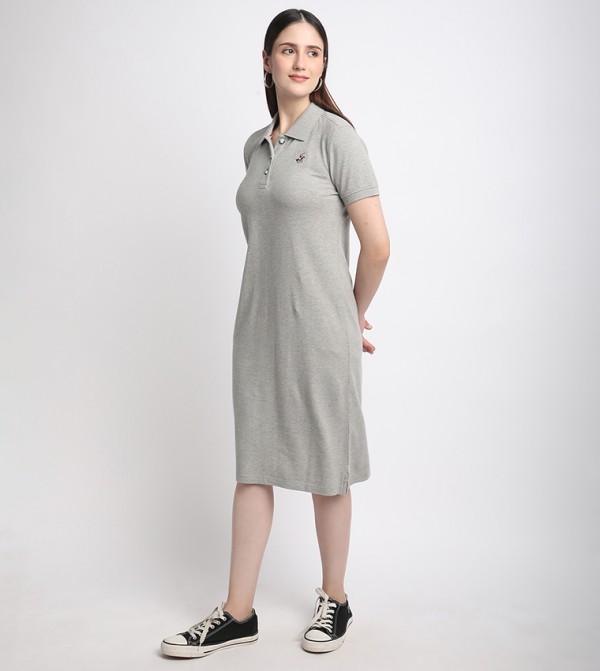 بيفرلي هيلز بولو كلوب  فساتين - رمادي Shirt & T-Shirt Dresses