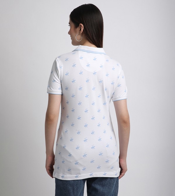 بيفرلي هيلز بولو كلوب تيشيرتات بولو - أبيض قمصان بولو