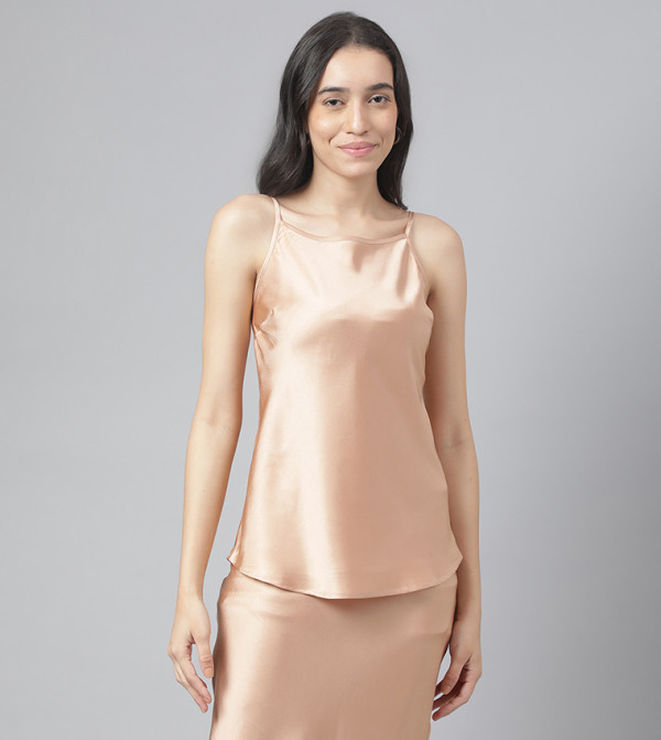 Beverly Hills Polo Club  Casual Tops - Peach Tops & Blouses