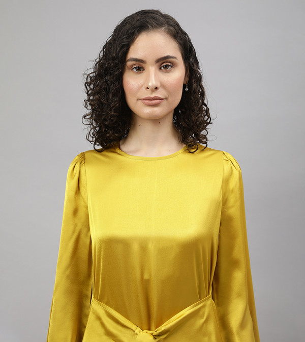 Beverly Hills Polo Club  Midi Dresses - Yellow Casual Dresses