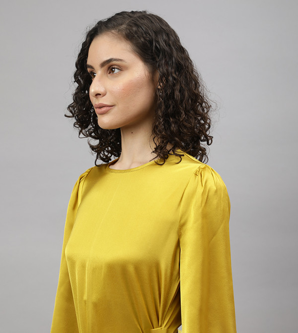 Beverly Hills Polo Club  Midi Dresses - Yellow Casual Dresses