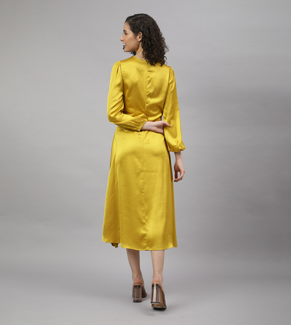 Beverly Hills Polo Club  Midi Dresses - Yellow Casual Dresses