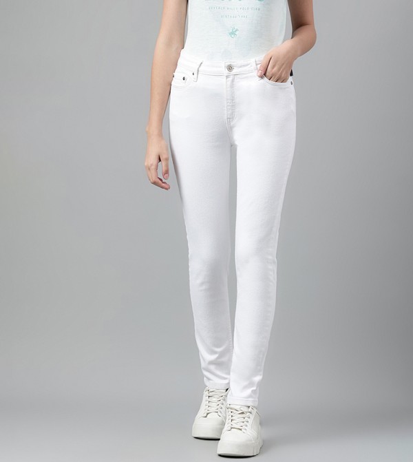 Beverly Hills Polo Club Skinny Fit Jeans - White Skinny Fit Jeans