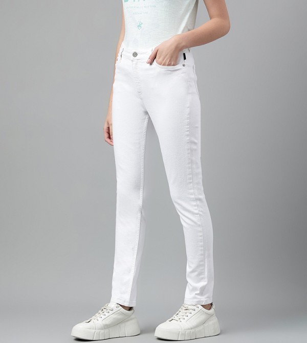 Beverly Hills Polo Club Skinny Fit Jeans - White Skinny Fit Jeans