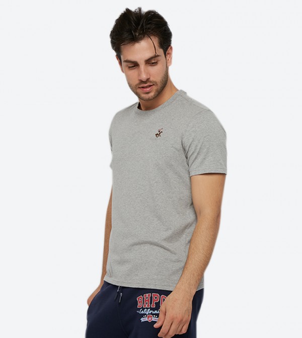 Beverly Hills Polo Club clothing-store - Grey Casual T-Shirts