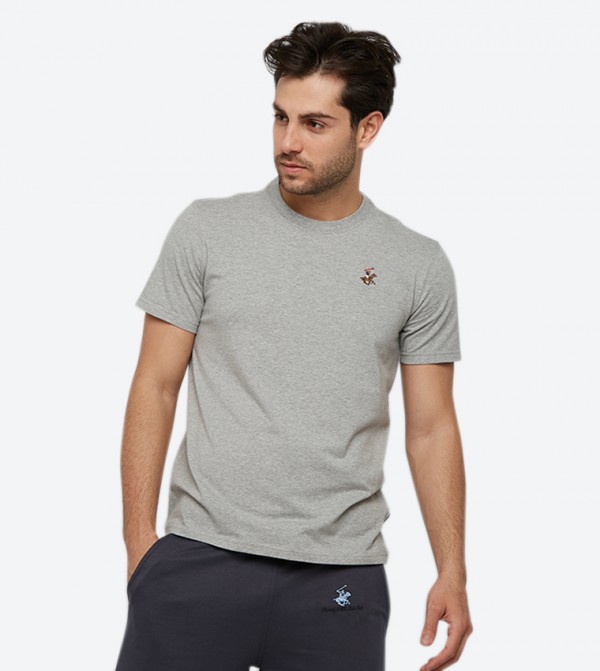 Beverly Hills Polo Club clothing-store - Grey Casual T-Shirts