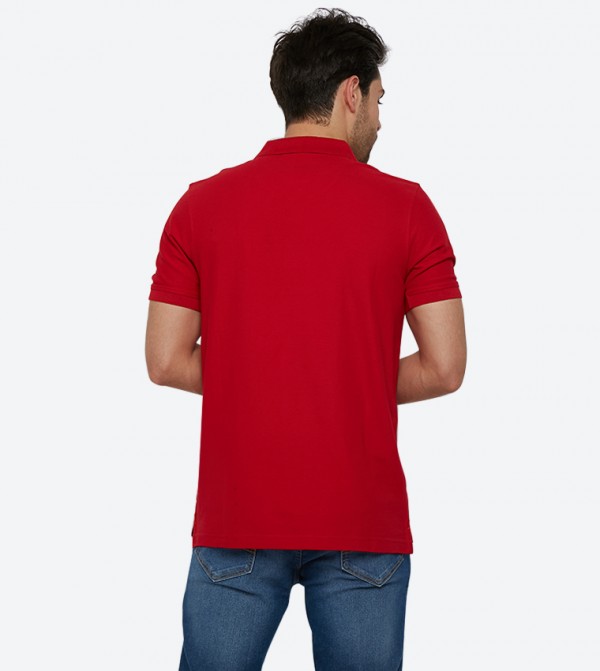 Beverly Hills Polo Club  Clothing - Red Polo shirts