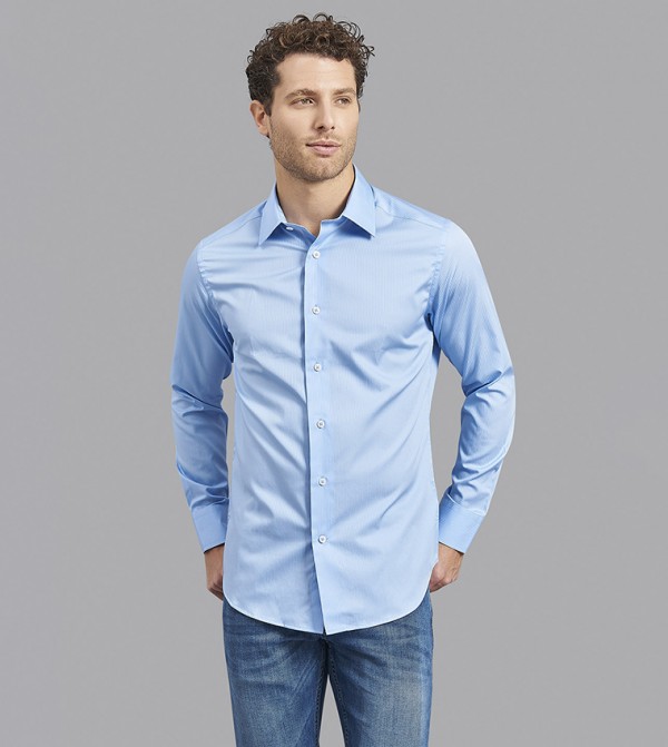 Beverly Hills Polo Club evening wear - Blue Formal Shirts