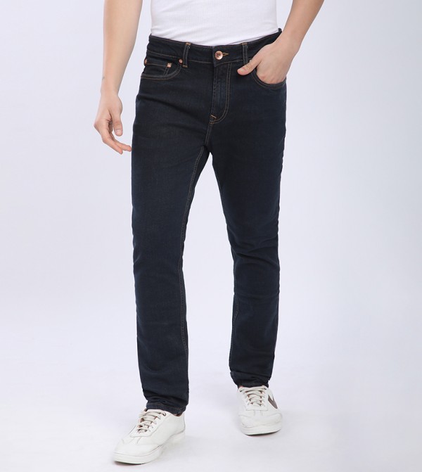 Beverly Hills Polo Club  Clothing - Navy Slim Jeans