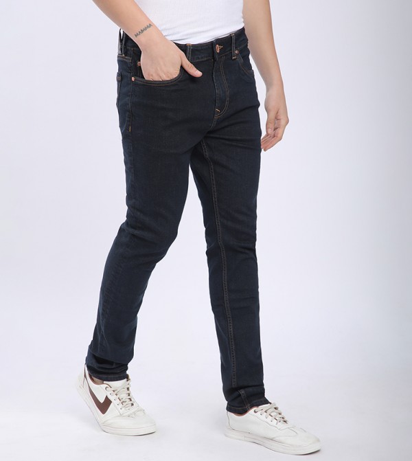 Beverly Hills Polo Club  Clothing - Navy Slim Jeans