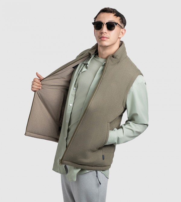 Beverly Hills Polo Club  Puffer Jackets - Beige Puffer Jackets