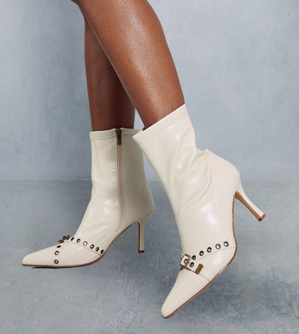 Knee high heel boots near me hotsell