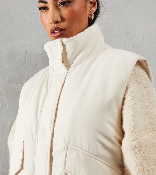 MissPap  - Off White Puffer & Quilted Jackets