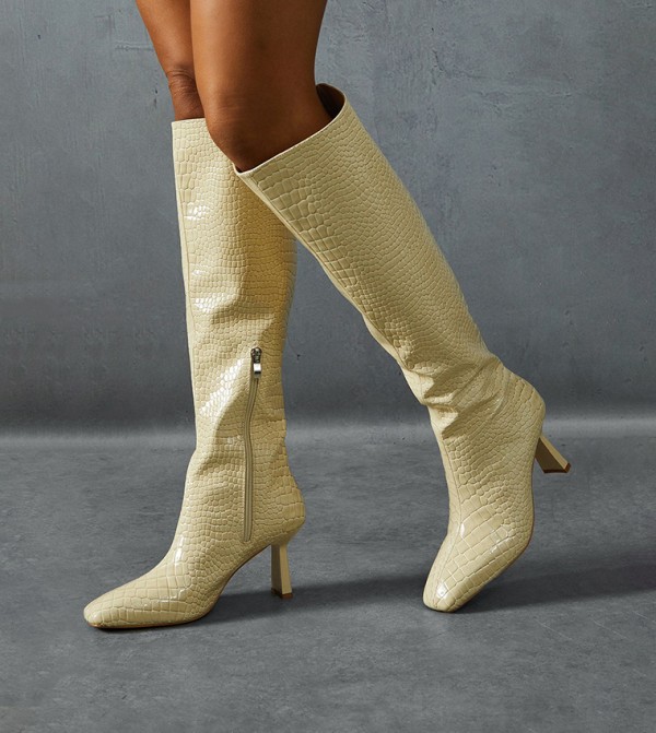 MissPap MissPap - Cream Knee length Boots
