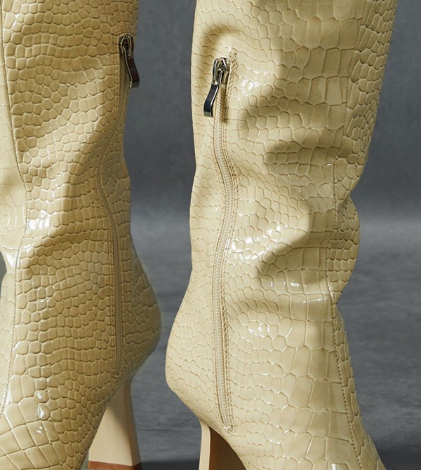 MissPap MissPap - Cream Knee length Boots