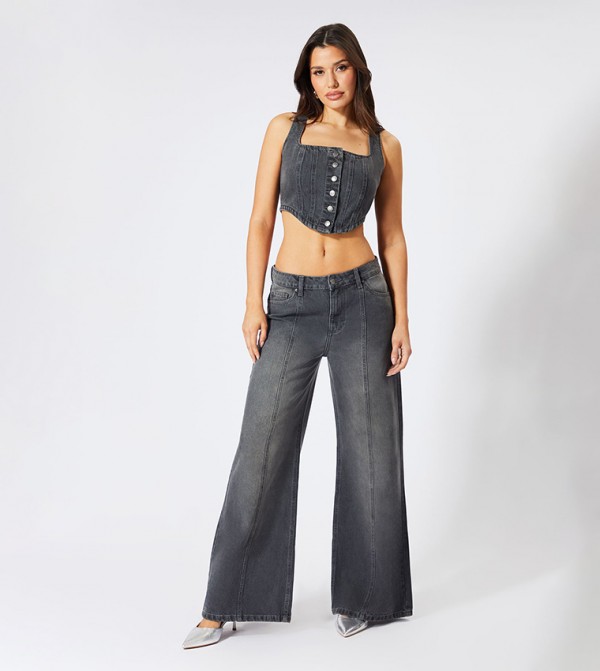 MissPap MissPap - Grey Casual Tops