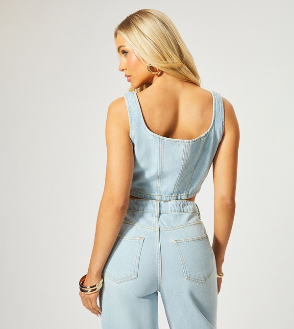 MissPap MissPap - Blue Casual Tops