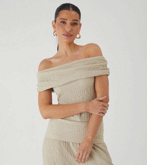 MissPap MissPap - Beige Casual Tops