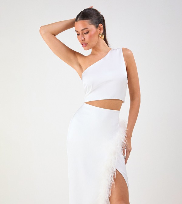 مس باب  ملابس - أبيض Co-Ord Set