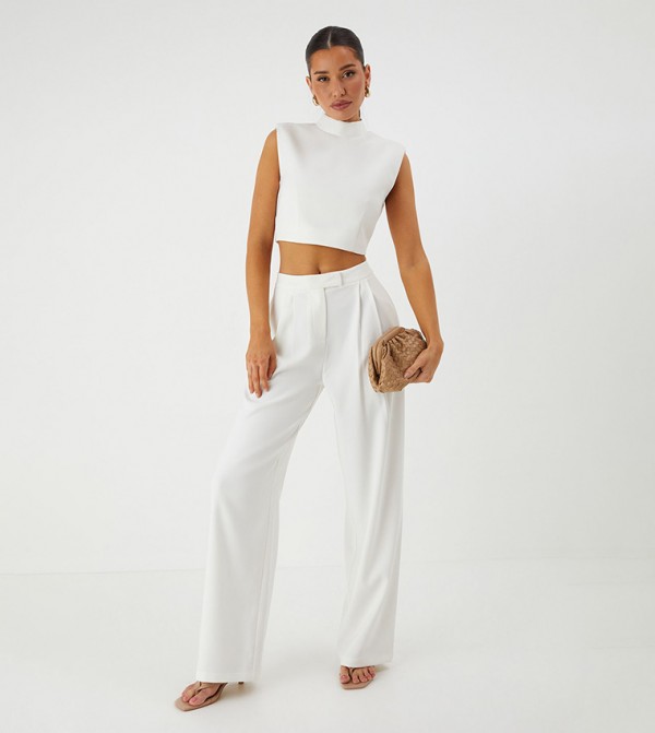 MissPap  Clothing Sets - White Co-Ord Set