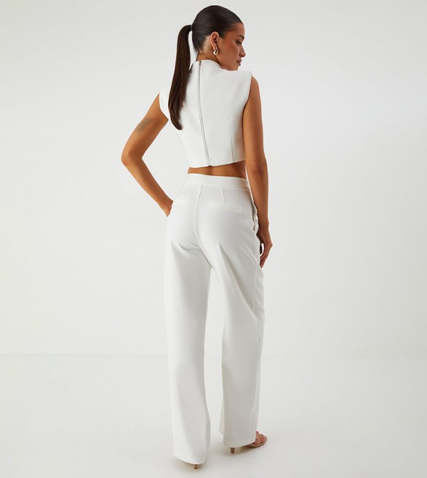 MissPap  Clothing Sets - White Co-Ord Set