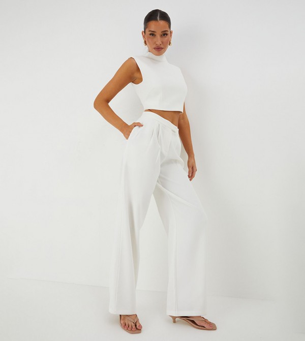 MissPap  Clothing Sets - White Co-Ord Set