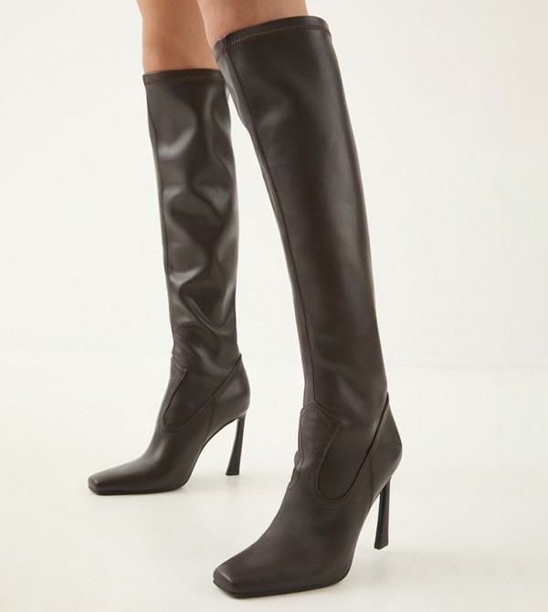 مس باب مس باب - CHOCOLATE Knee length Boots