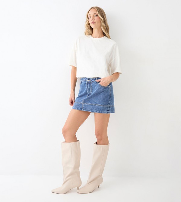 MissPap  Boots - White Knee length Boots