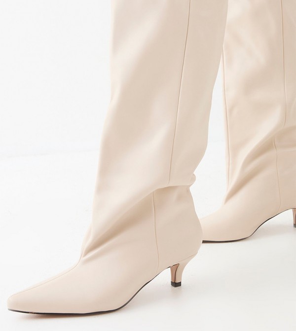 MissPap  Boots - White Knee length Boots