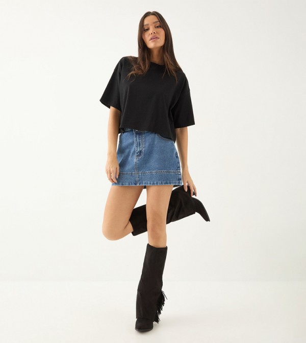 مس باب مس باب - أسود Knee length Boots