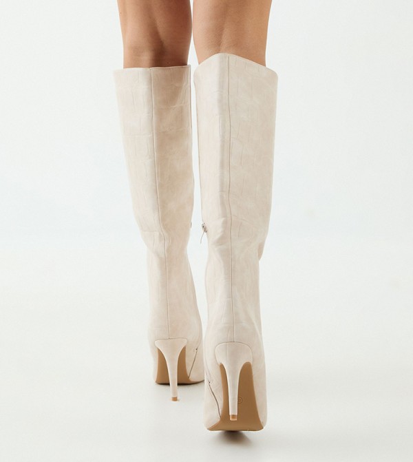 مس باب مس باب - بيج Knee length Boots