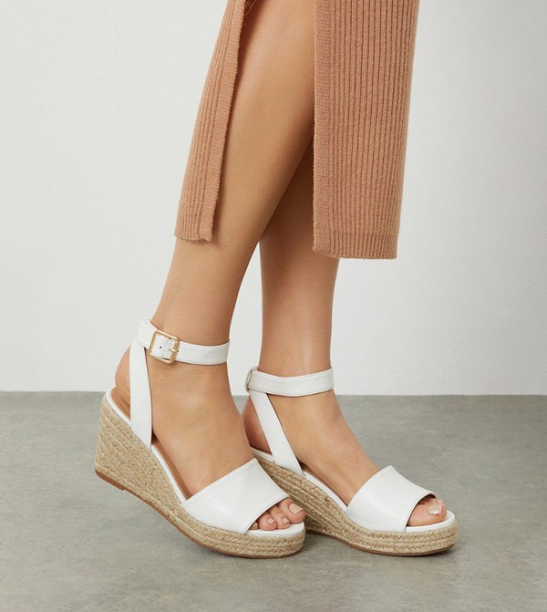 Dorothy Perkins  - Beige Wedge Sandals