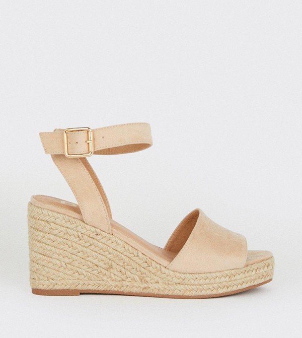 Dorothy Perkins  - Beige Wedge Sandals