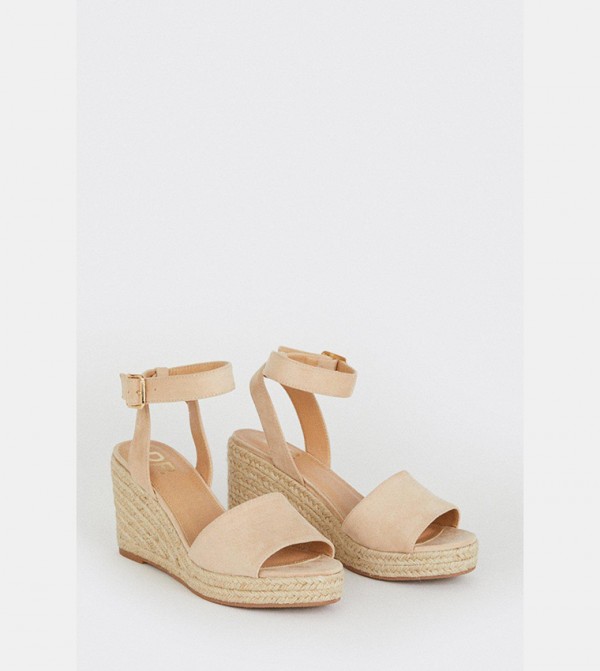 Dorothy Perkins  - Beige Wedge Sandals