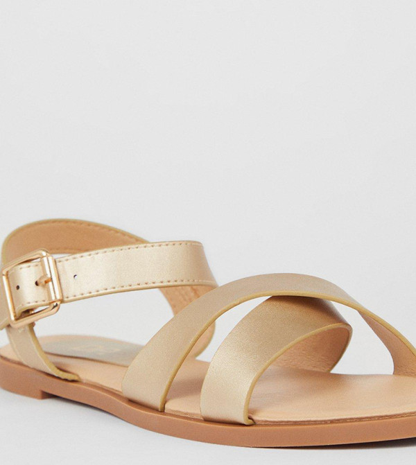 Dorothy Perkins  - Gold Flat Sandals
