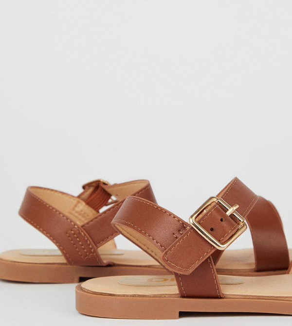 Dorothy Perkins  - Brown Flat Sandals