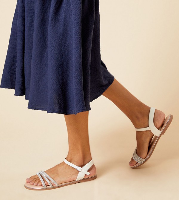 Dorothy Perkins Dorothy Perkins - White Flat Sandals