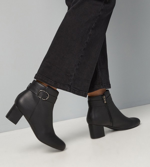 Good For the Sole  - Black Ankle length Boots