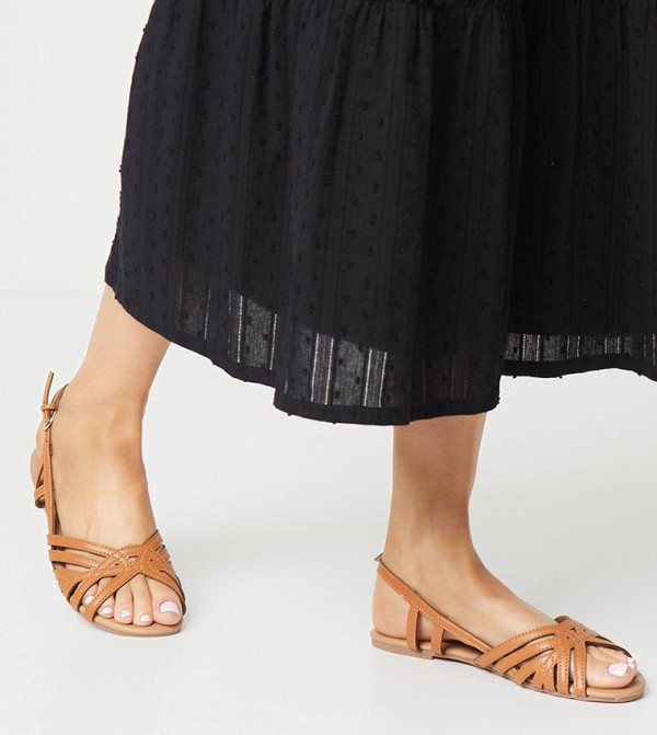 Dorothy Perkins Dorothy Perkins - Brown Flat Sandals