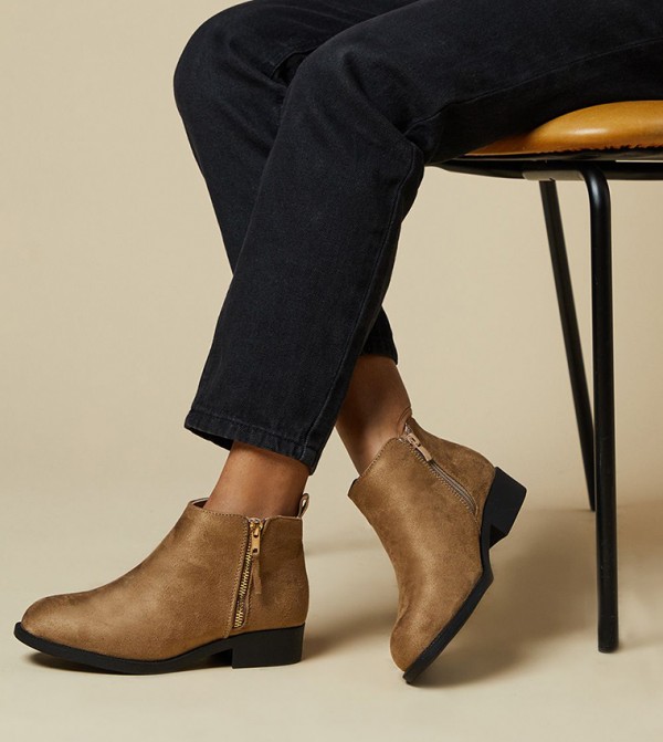 Dorothy Perkins  - Brown Ankle length Boots